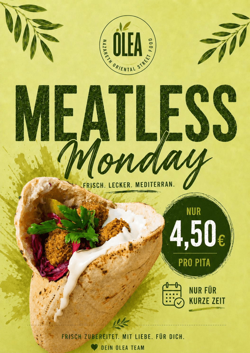 Flyer-Design für OLEA – Meatless Monday