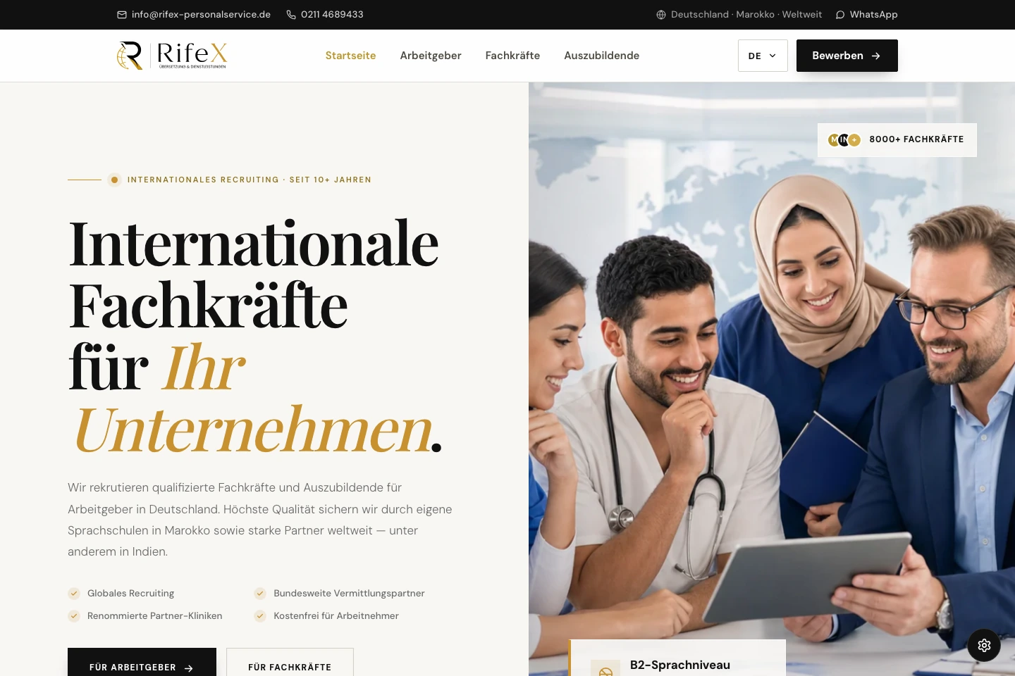 RIFEX: Website-Projekt von KönigTech